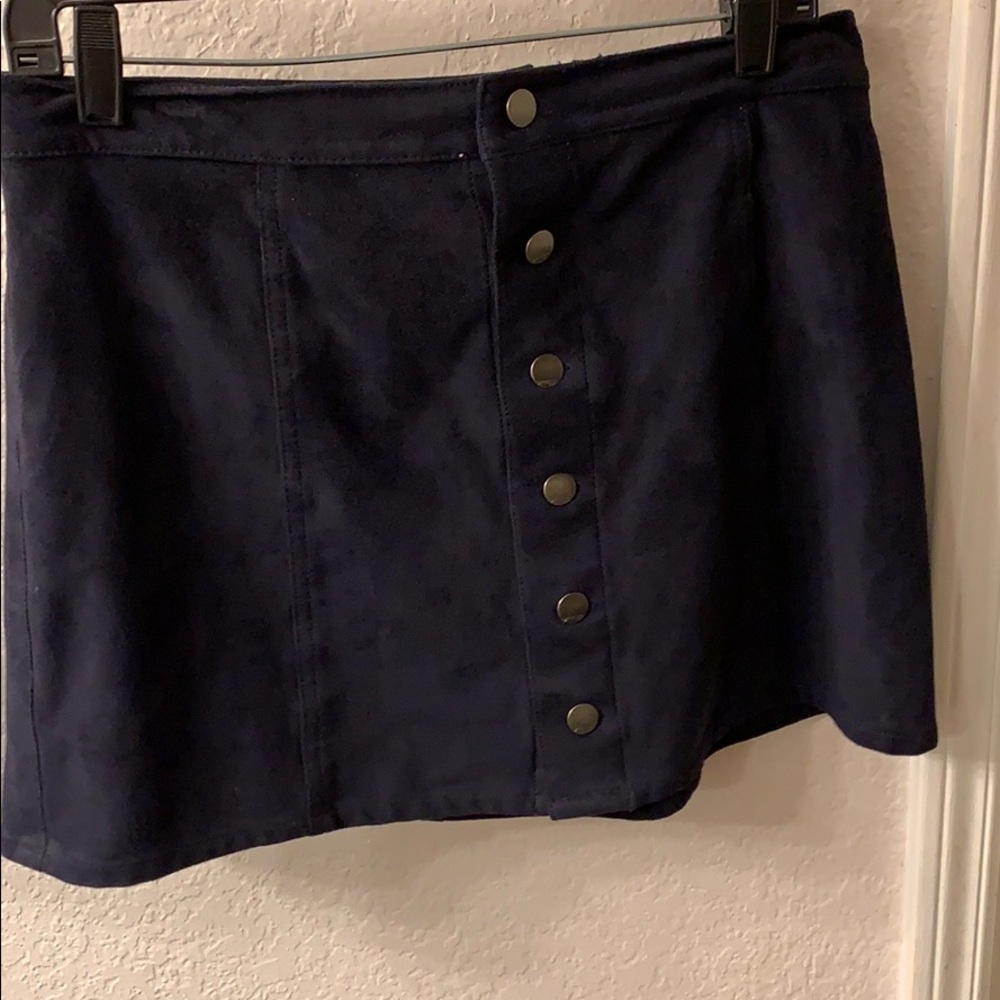 Suede skirt